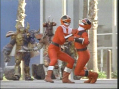 Red Ranger helps him out